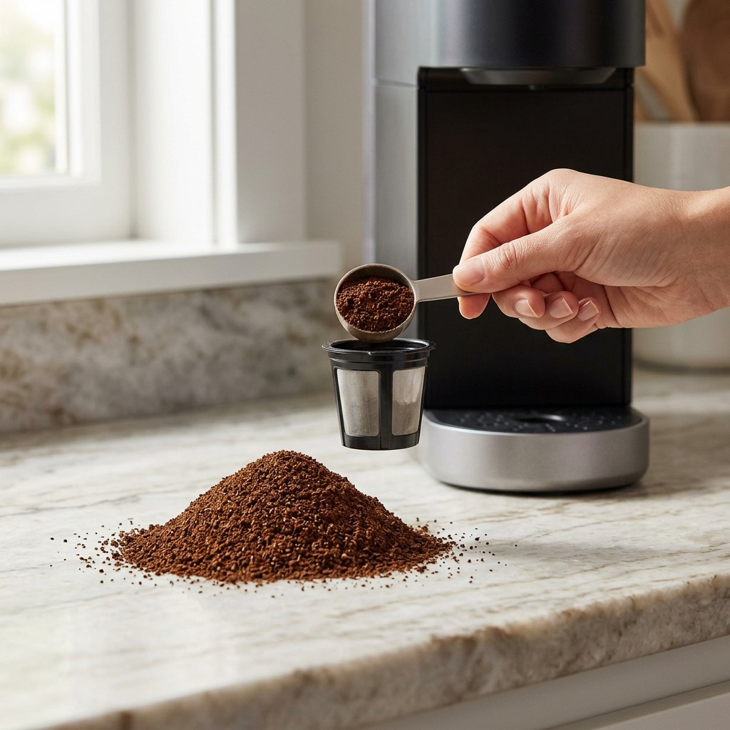 Adagio – Café colombien moulu, torréfaction moyenne, 70,8 g (2,5 oz) (86-60928) — présentation en situation, réf. 86-60928