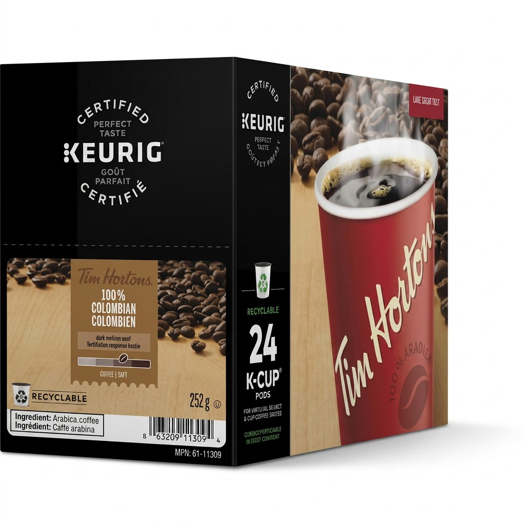 Tim Hortons 100 % colombien – Café en 24 capsules K-Cup (61-11309) — vue principale, réf. 61-11309