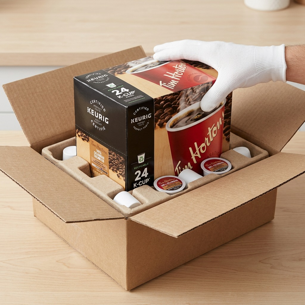 Tim Hortons 100 % colombien – Café en 24 capsules K-Cup (61-11309) — vue de l’emballage, réf. 61-11309