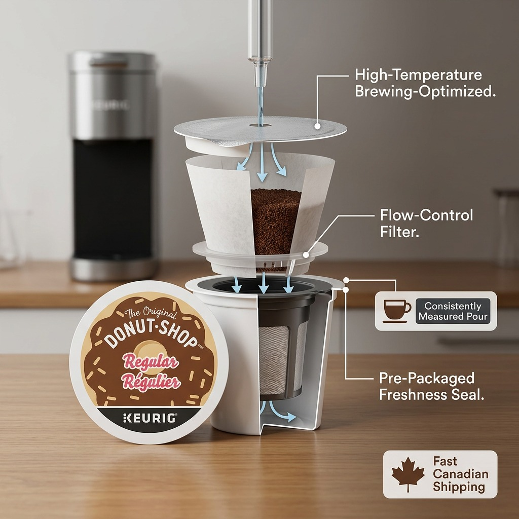 The Original Donut Shop – Café torréfaction moyenne, 24 capsules K-Cup (56-07722) – image complémentaire