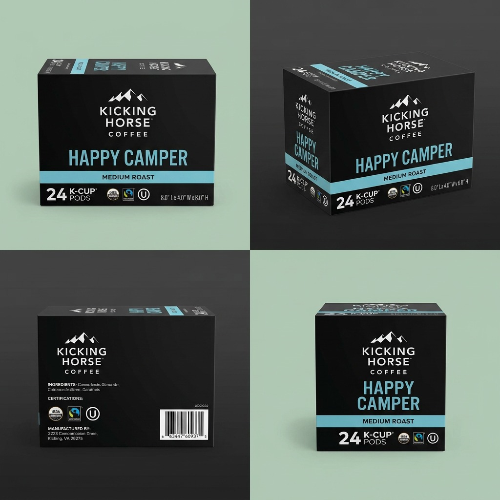 Kicking Horse Coffee Happy Camper – Café, biologique, équitable, 24 capsules K-Cup (63-60937) – image complémentaire