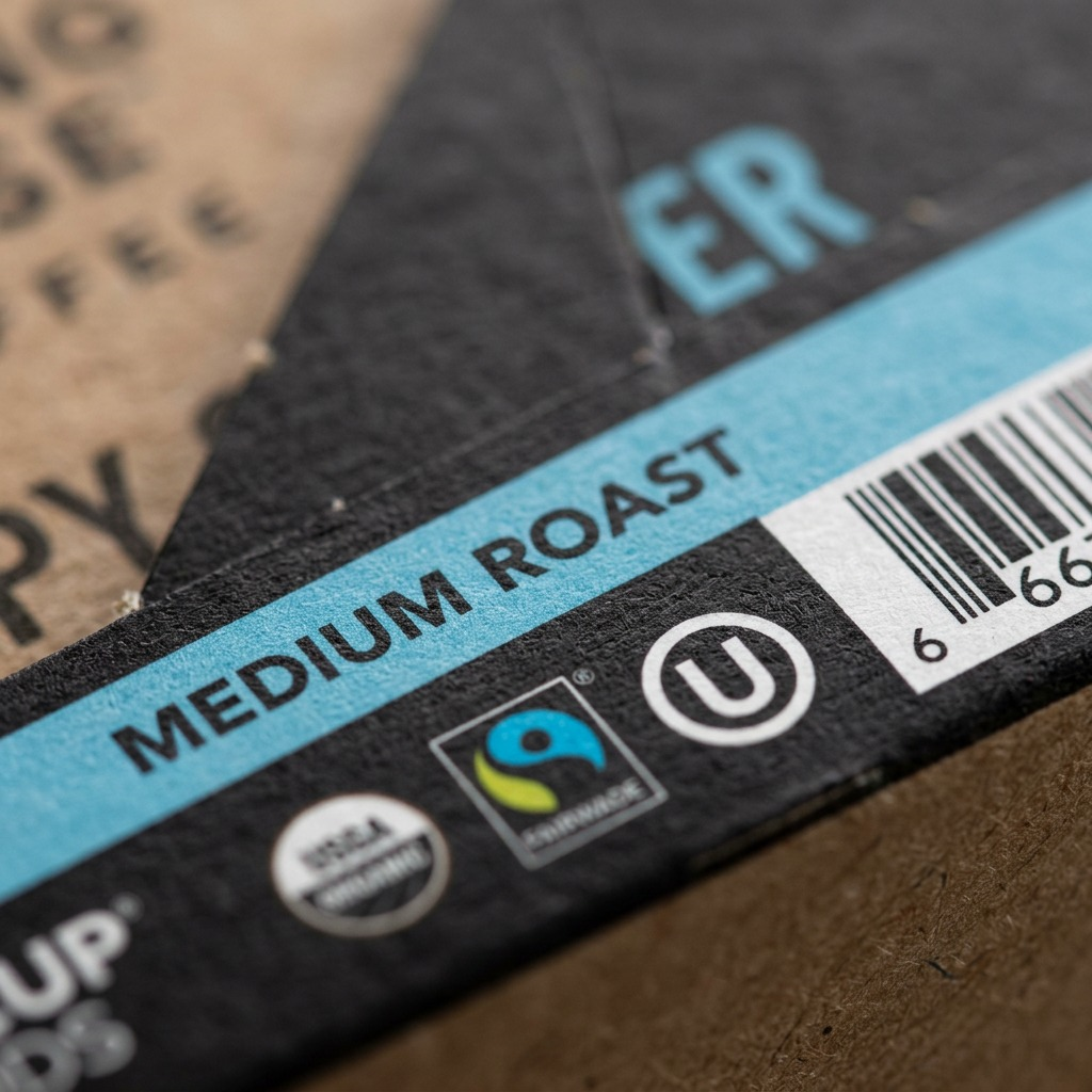 Kicking Horse Coffee Happy Camper – Café, biologique, équitable, 24 capsules K-Cup (63-60937) — illustration des caractéristiques, réf. 63-60937