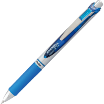 EnerGel Retractable Gel Roller, (0.7mm) Metal Tip, Blue Ink