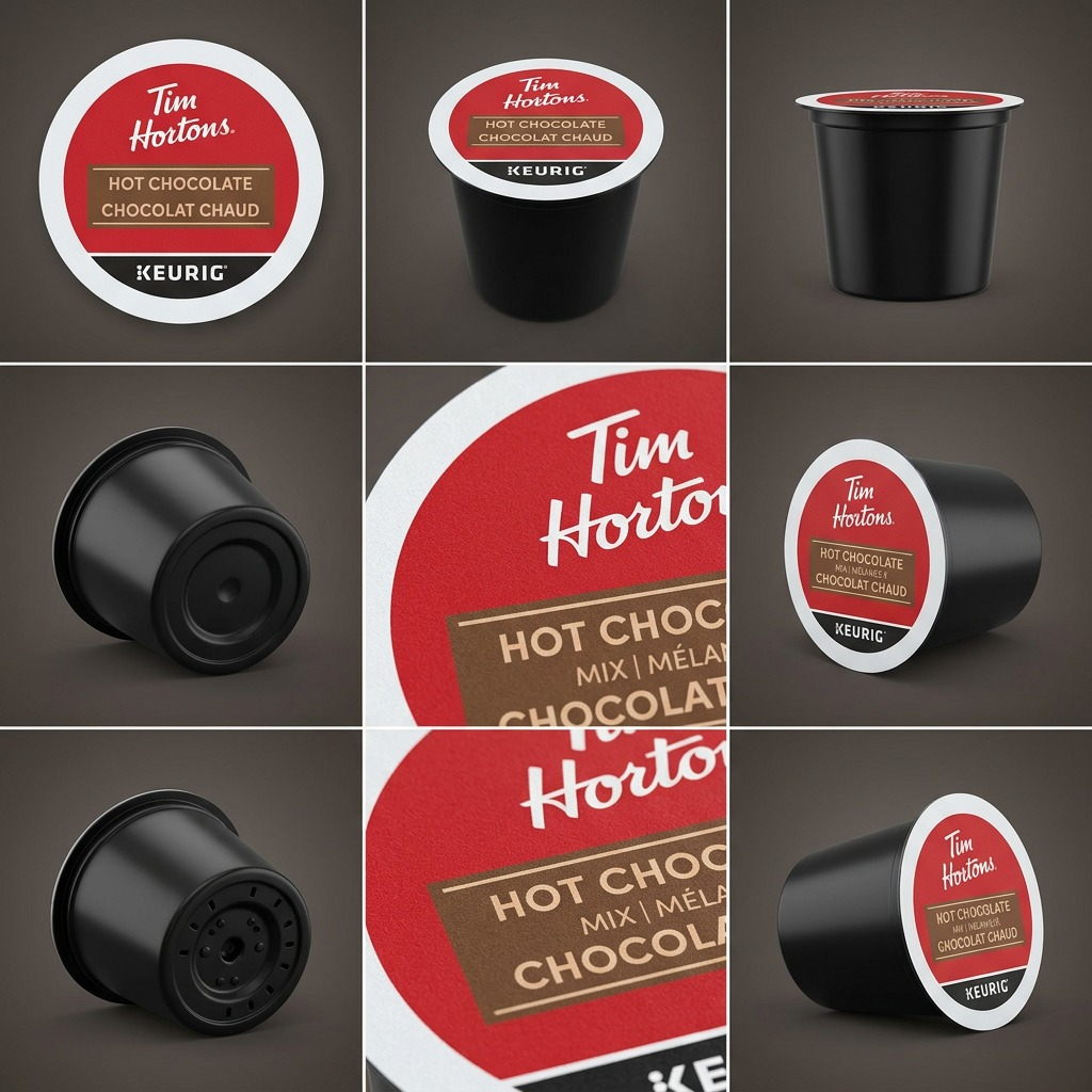 Tim Hortons – Chocolat chaud, 20 capsules K-Cup (61-12573) — illustration des caractéristiques, réf. 61-12573