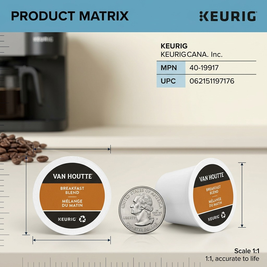 VAN HOUTTE BREAKFAST BLEND K-Cup Coffee, Pure Hero Shot.