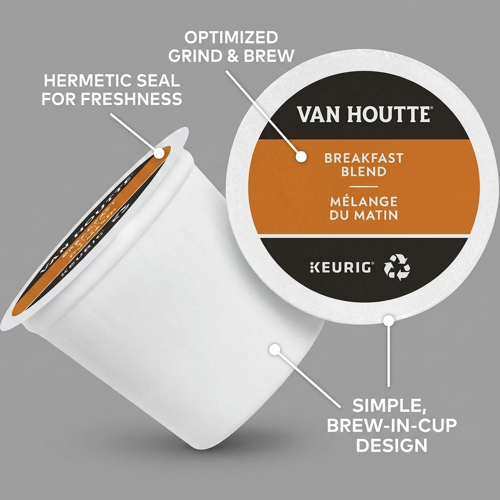 Van Houtte Breakfast Blend – Café, 24 capsules K-Cup (40-19917) — illustration des caractéristiques, réf. 40-19917