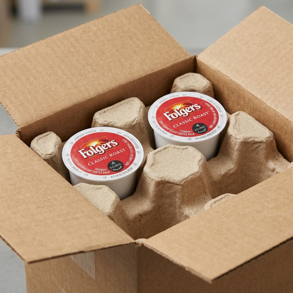 Folgers Classic Roast – Café, torréfaction moyenne, 24 capsules K-Cup (61-20902) — vue de l’emballage, réf. 61-20902