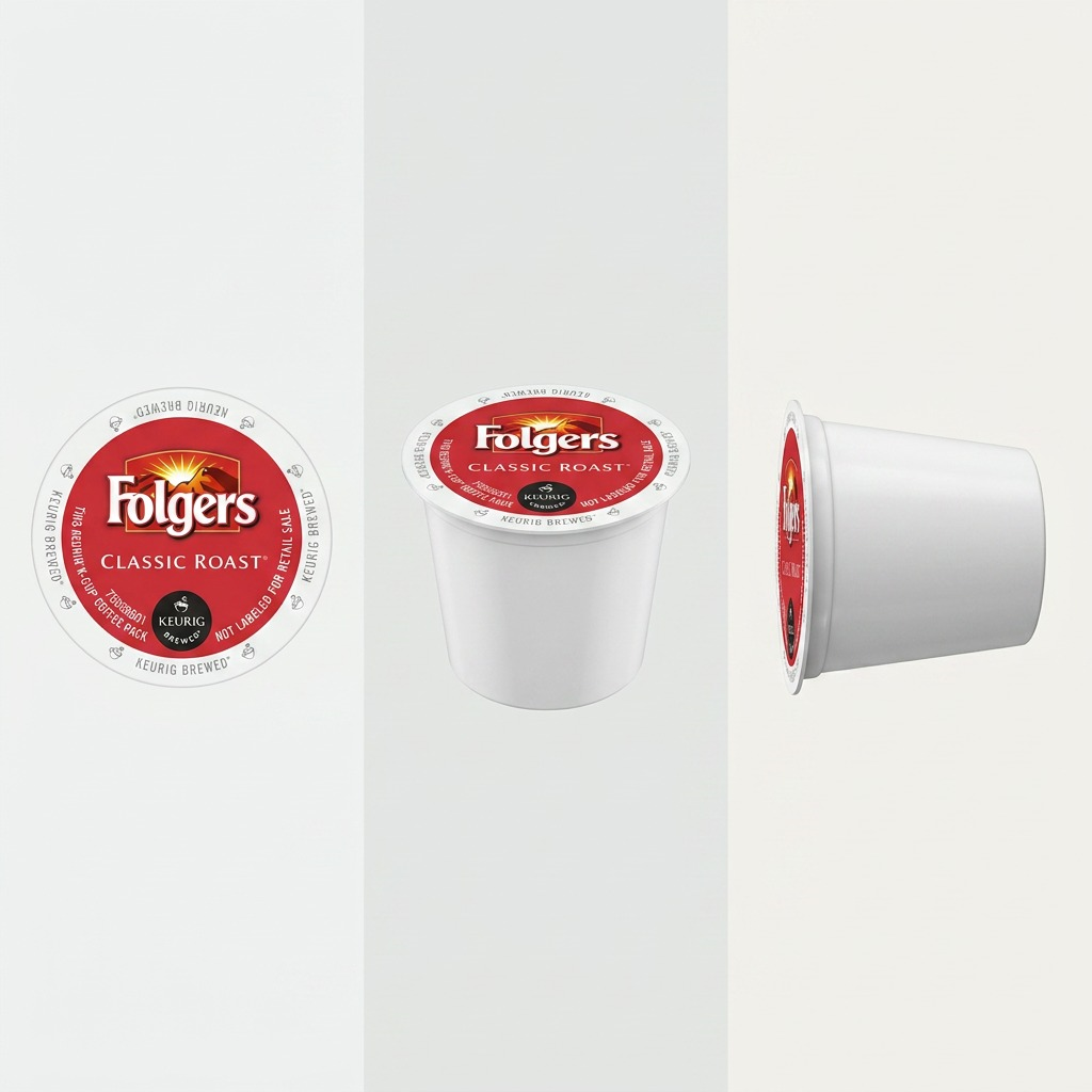 Folgers Classic Roast – Café, torréfaction moyenne, 24 capsules K-Cup (61-20902) — vue latérale, réf. 61-20902