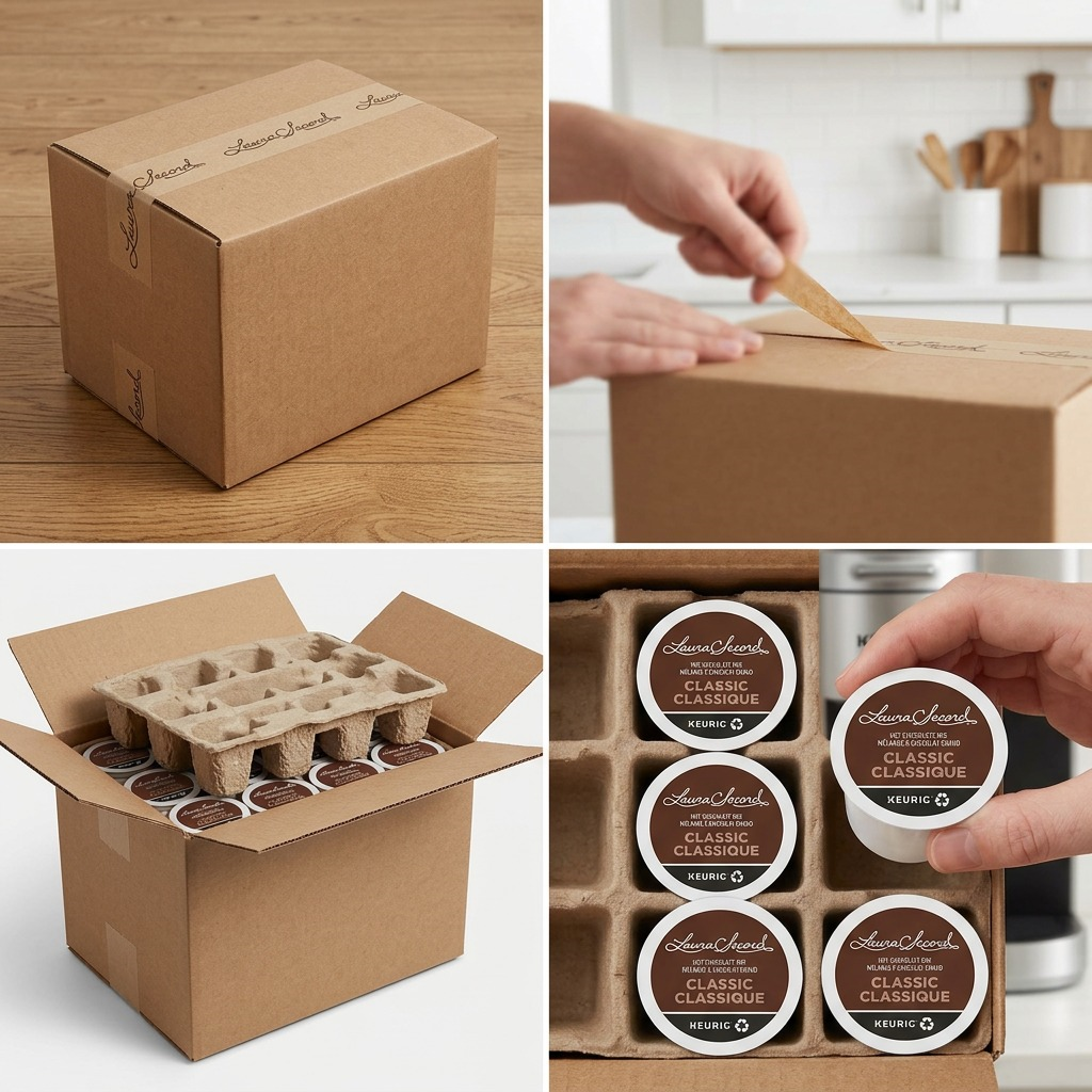 Laura Secord – Chocolat chaud, 24 capsules K-Cup (77-21917) — vue de l’emballage, réf. 77-21917