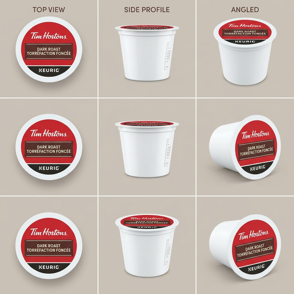 Tim Hortons Dark Roast – Café, torréfaction foncée, 24 capsules K-Cup (61-01307) — illustration des caractéristiques, réf. 61-01307