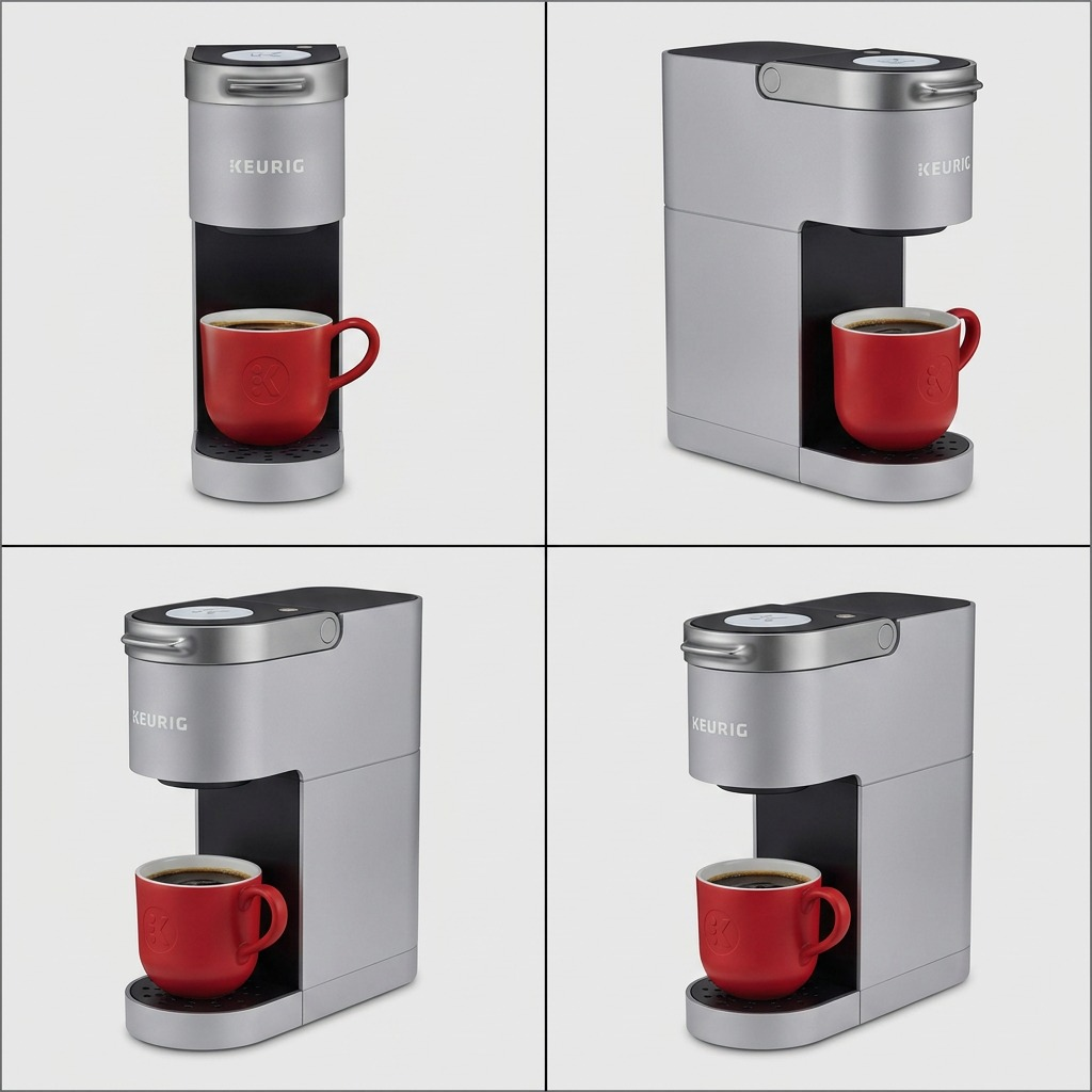 Keurig K-Suite Gen 2 – Cafetière commerciale compacte pour chambre d’hôtel (50-38139) — illustration des caractéristiques, réf. 50-38139