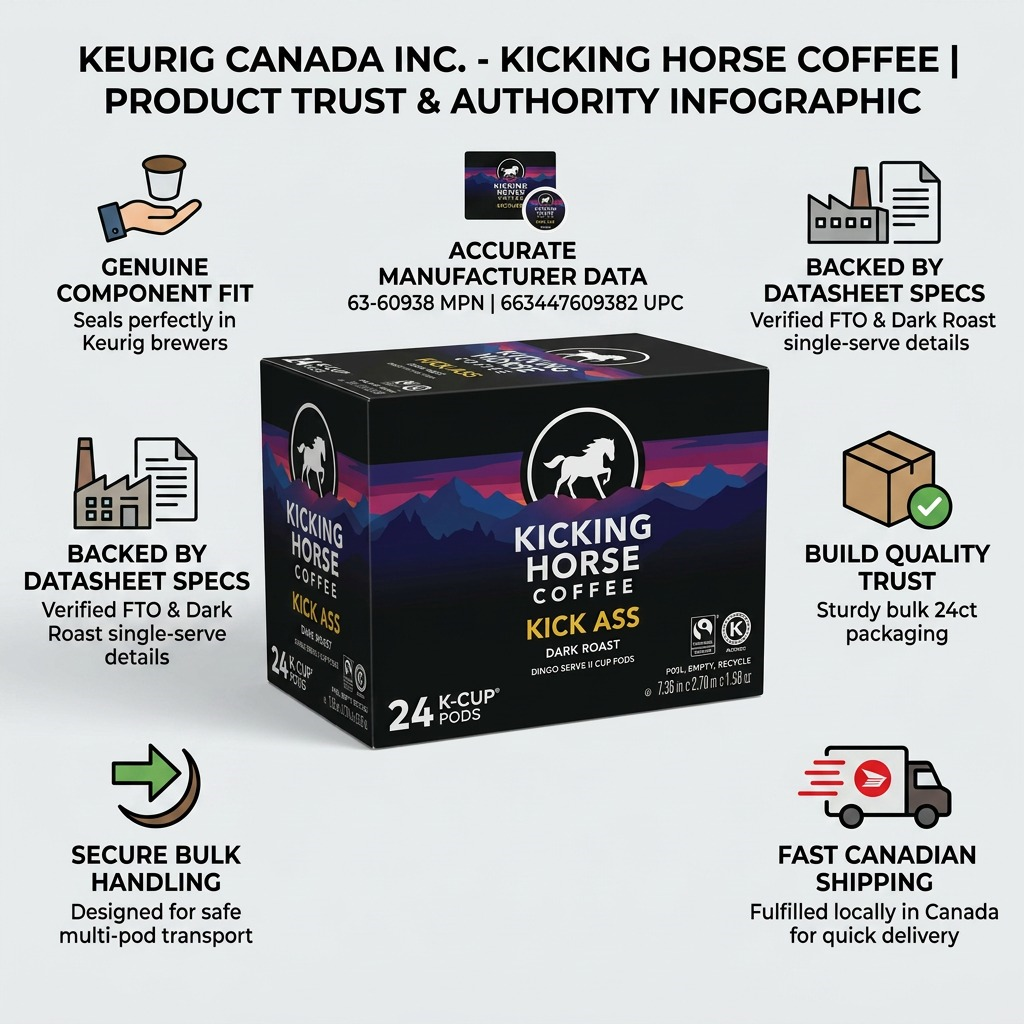 Kicking Horse Coffee Kick Ass – Café biologique et équitable, 24 capsules K-Cup (63-60938) – image complémentaire