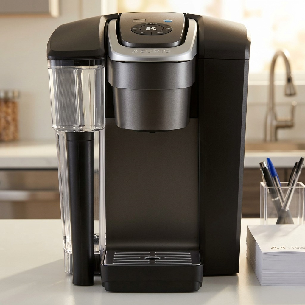 High-resolution, front-facing hero shot of the Keurig K1550 Commercial Brewer against a pure white background.