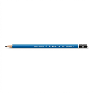 STAEDTLER Mars Lumograph – Crayon graphite 10H, réf. 100-10H-35 — présentation du produit en utilisation