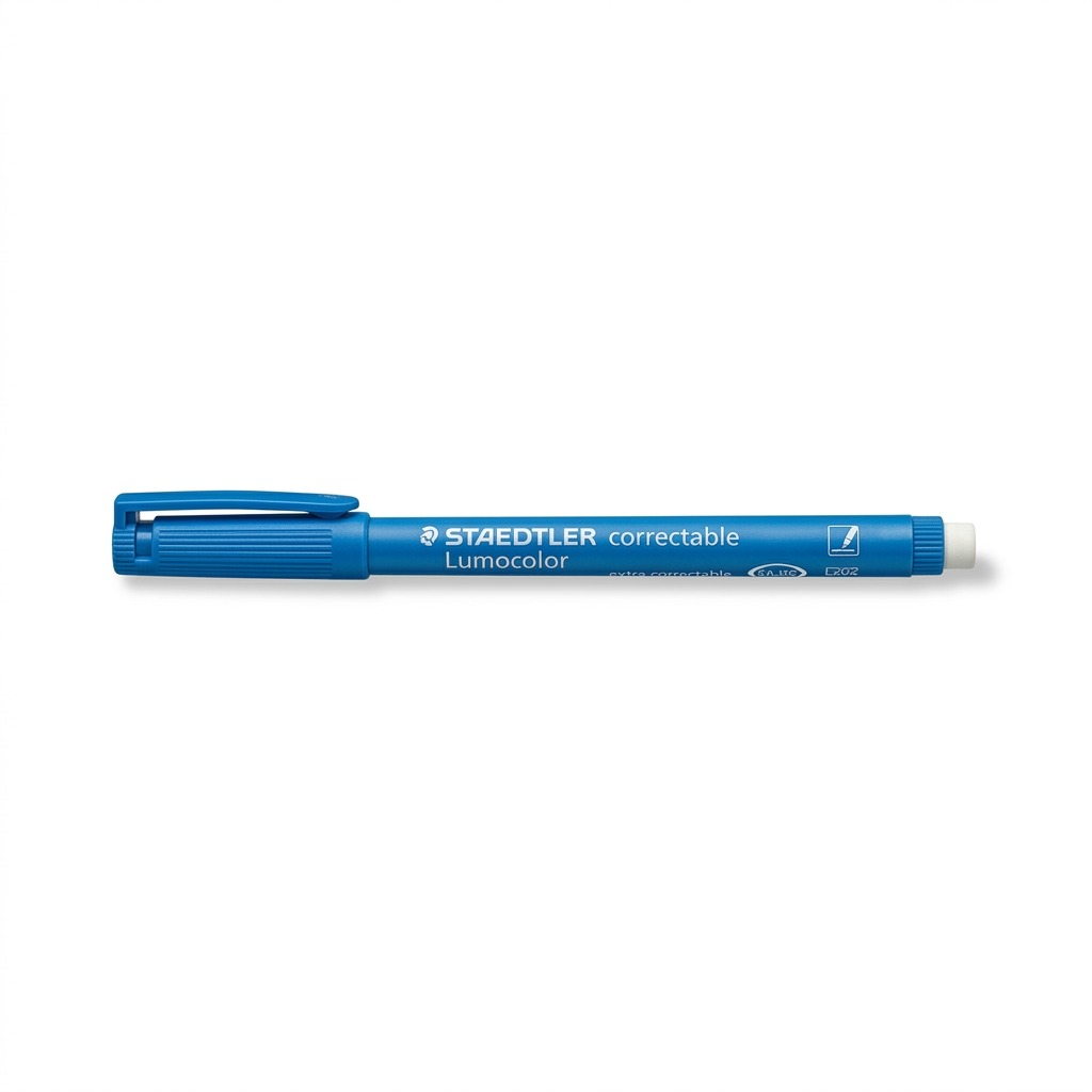 STAEDTLER Lumocolor – Marqueur bleu tableau blanc, pointe moyenne, réf. 305-M-3-03 — vue du produit sur fond clair