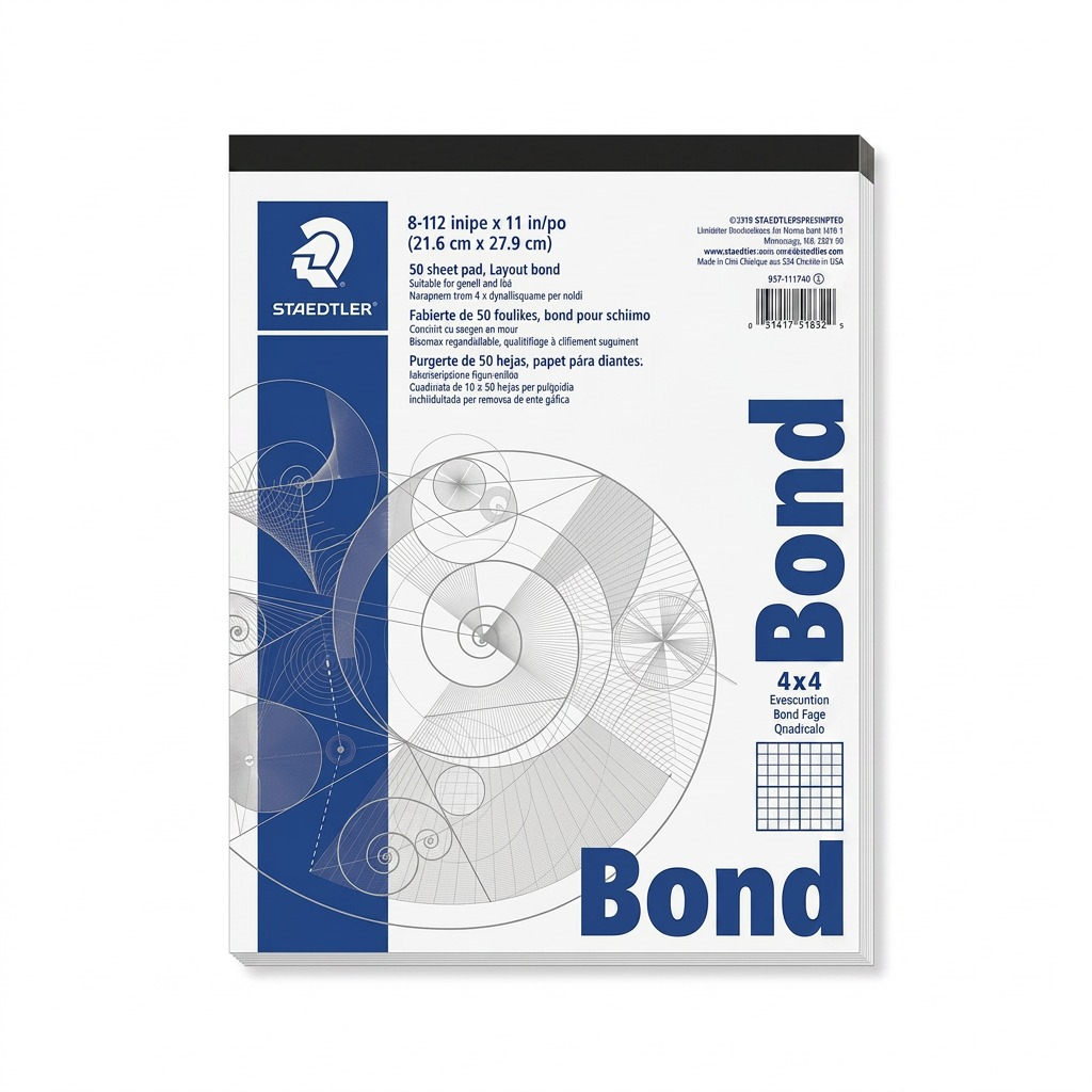 STAEDTLER – Bloc de papier quadrillé 11 × 17 po, réf. 937-1117P402 — vue 1