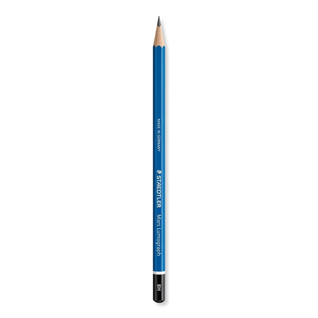 STAEDTLER Mars Lumograph – Crayon graphite 8H, réf. 100-8H-35 — gros plan des détails