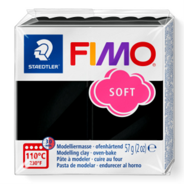 FIMO Soft – Pâte noire 57 g, réf. 8020-9 — vue 1