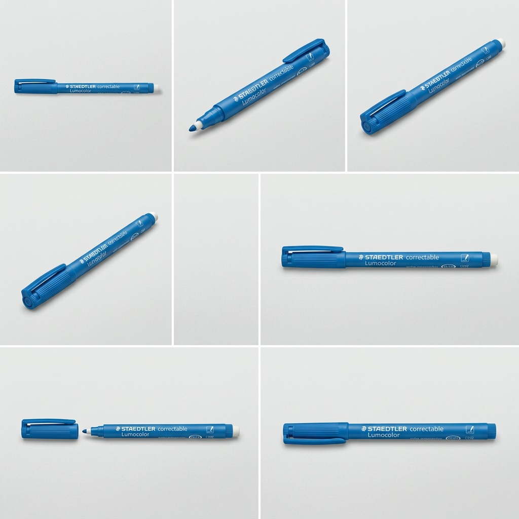 STAEDTLER Lumocolor – Marqueur bleu tableau blanc, pointe moyenne, réf. 305-M-3-03 — vue du produit sur fond clair