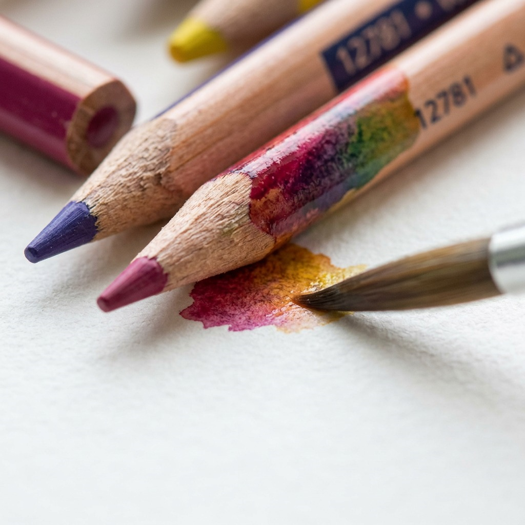 STAEDTLER 12 crayons aquarellables, 3 mm, réf. 12781C12A6 — gros plan des détails