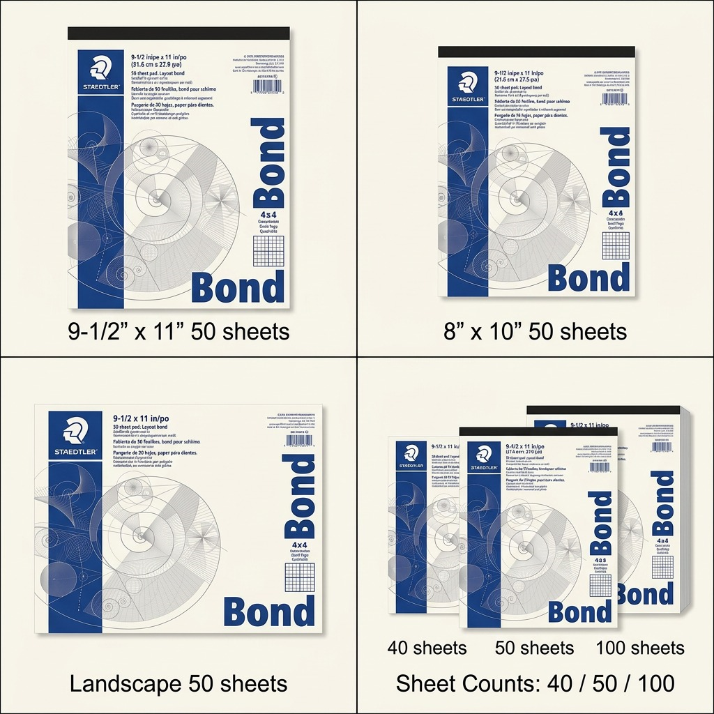 STAEDTLER – Bloc de papier quadrillé 11 × 17 po, réf. 937-1117P402 — vue 5
