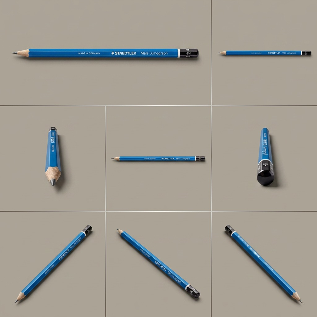 STAEDTLER Mars Lumograph – Crayon graphite 8H, réf. 100-8H-35 — vue du produit sur fond clair
