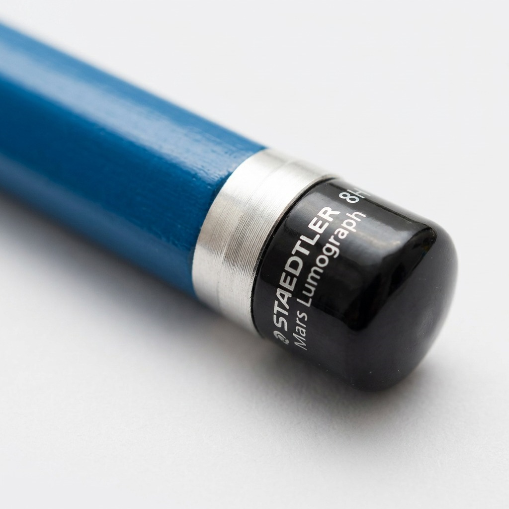 STAEDTLER Mars Lumograph – Crayon graphite 8H, réf. 100-8H-35 — gros plan des détails