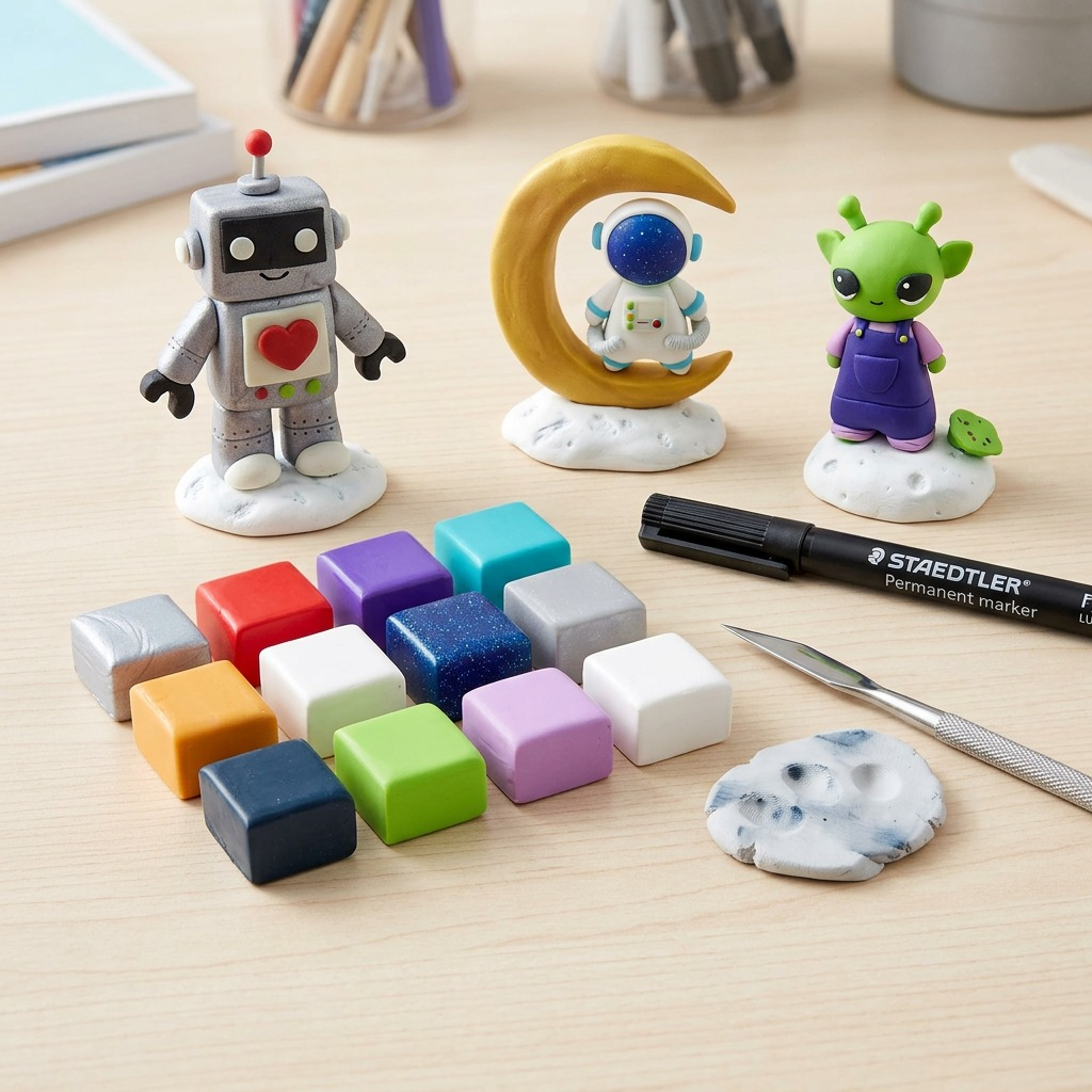 FIMO Soft Galaxy (Galaxie) – Coffret 12 couleurs avec marqueur et outil de modelage, réf. 8023-C14-G — vue 3
