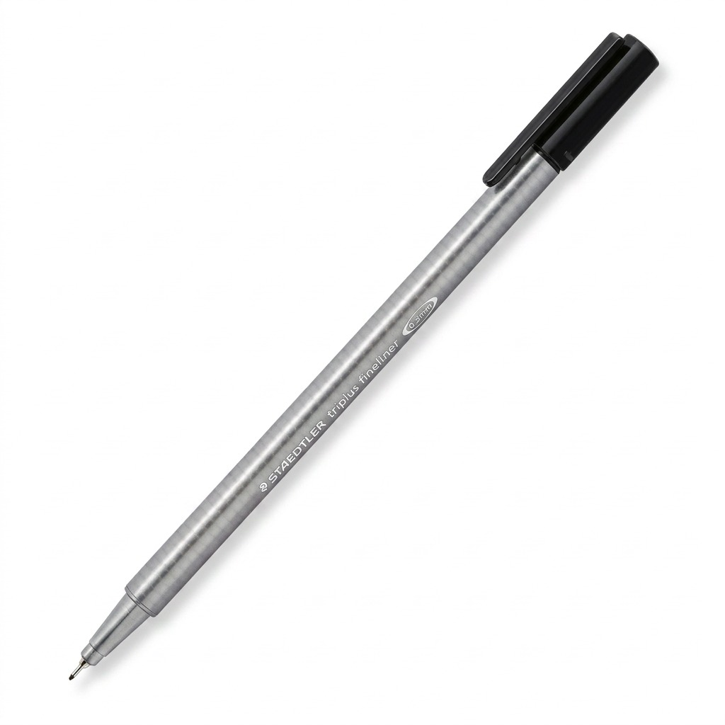 STAEDTLER triplus fineliner – Fineliner noir 0,3 mm, réf. 334-9-A7 — vue sur fond clair
