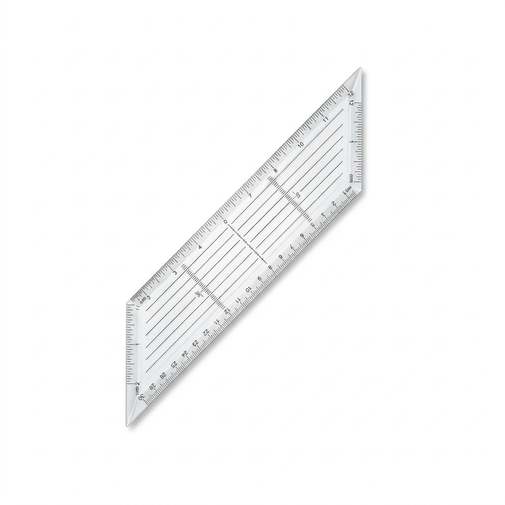 STAEDTLER – Équerre transparente 10 po, 45°/90°, réf. 964-10-45A02NA — vue 1