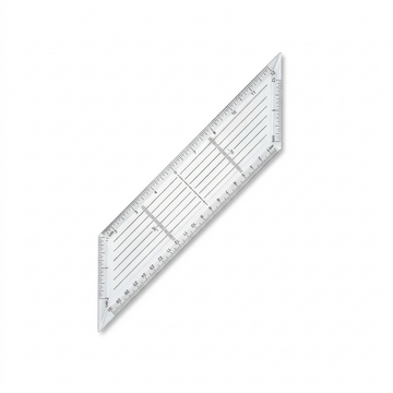 STAEDTLER – Équerre transparente 10 po, 45°/90°, réf. 964-10-45A02NA — vue 1
