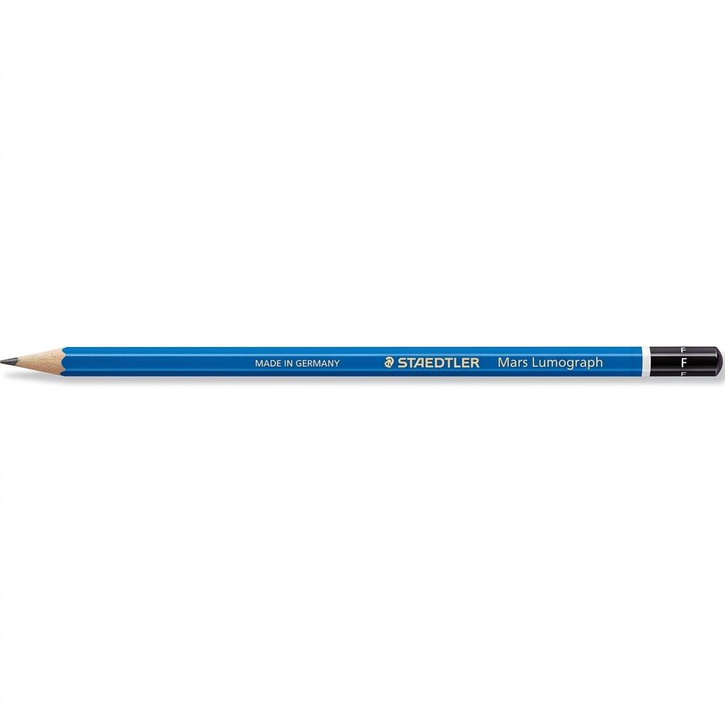 STAEDTLER Mars Lumograph – Crayon graphite F, réf. 100-F-35 — vue du produit sur fond clair