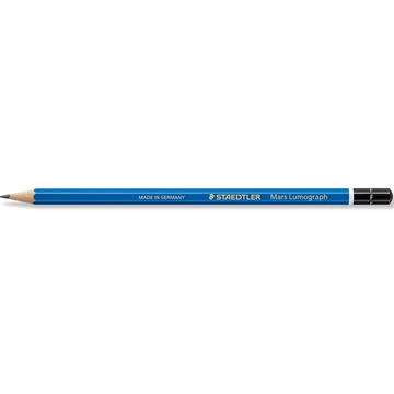 STAEDTLER Mars Lumograph – Crayon graphite F, réf. 100-F-35 — vue du produit sur fond clair