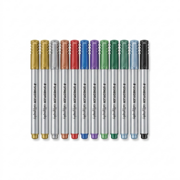 STAEDTLER – Lot de 10 marqueurs métal pour calligraphie, réf. 8325TB10A6 — vue 1