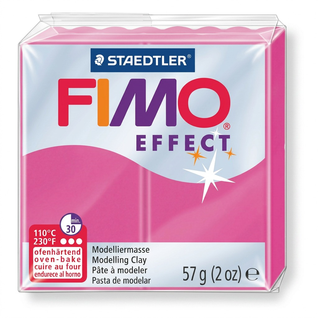FIMO Effect – Pâte quartz rubis 57 g, réf. 8020-286 — vue de l’emballage
