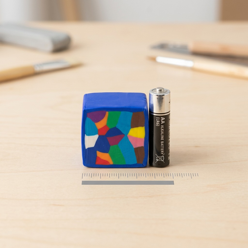 A high-resolution photo of a 57g block of STAEDTLER FIMO Professional Ultramarine modelling clay.