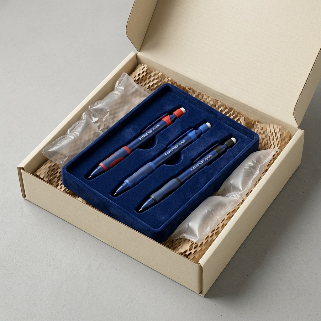 STAEDTLER Riptide – Lot de 3 porte-mines 0,7 mm, réf. 984-07ABK302 — vue de l’emballage