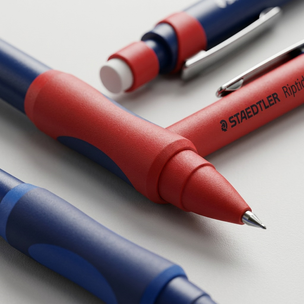 STAEDTLER Riptide – Lot de 3 porte-mines 0,7 mm, réf. 984-07ABK302 — gros plan