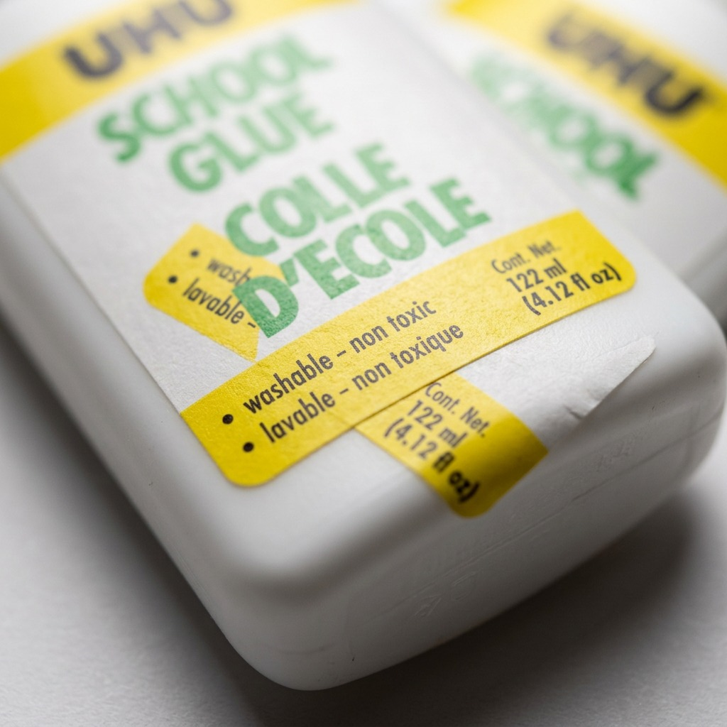 UHU – Colle scolaire 122 ml (4,12 oz), réf. 9U-7000732 — gros plan