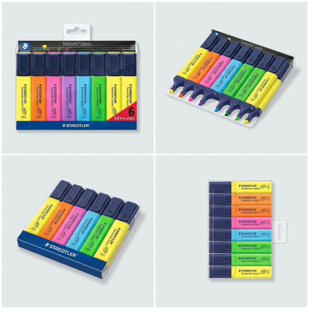 STAEDTLER Textsurfer classic – Ensemble promotionnel de 8 surligneurs (6 + 2), référence 364-A-WP8-03 — vue 5