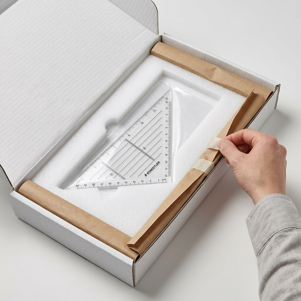 STAEDTLER – Équerre transparente 10 po, 45°/90°, réf. 964-10-45A02NA — vue 7