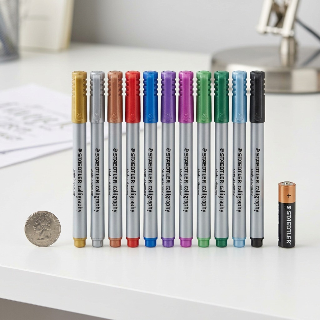 ~ STAEDTLER Metallic Marker - Calligraphy, 10pc Set