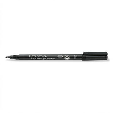 STAEDTLER Lumocolor – Marqueur permanent fin noir, réf. 318-9-10 — vue du produit sur fond clair