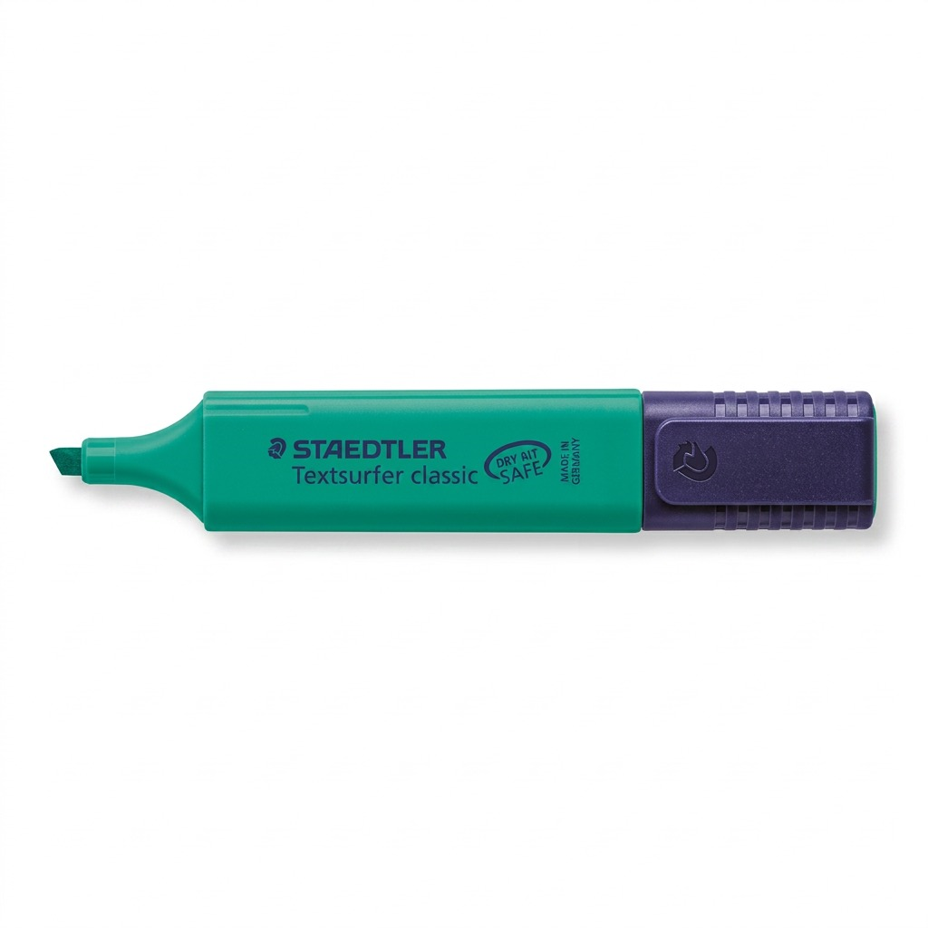 STAEDTLER Textsurfer classic – Surligneur turquoise, référence 364-35-03 — vue sur fond clair