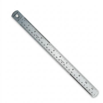 STAEDTLER – Règle en acier 24 po avec dos en liège, réf. 963-53-24-NA — vue sur fond clair