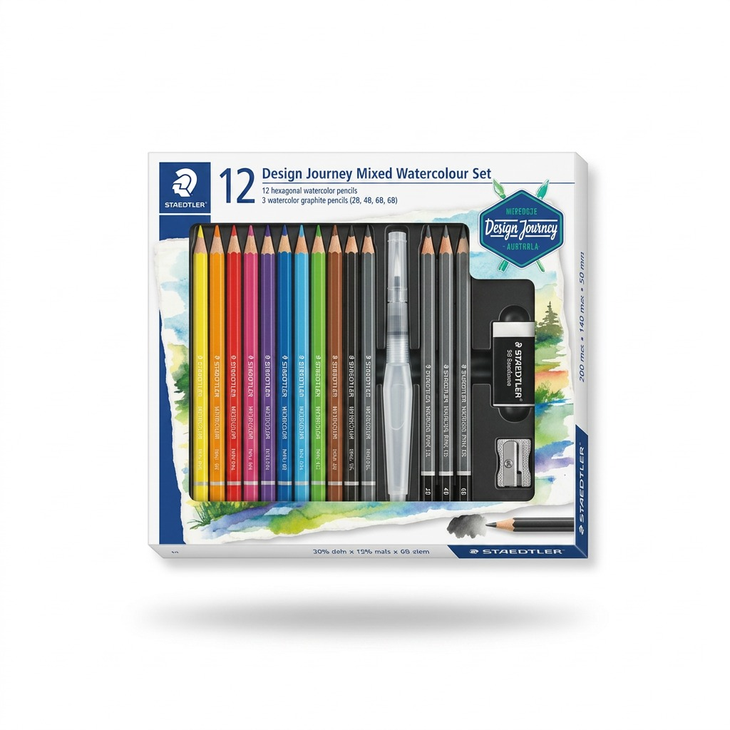 STAEDTLER – Lot mixte pour aquarelle, réf. 61-14610C — présentation de l’emballage
