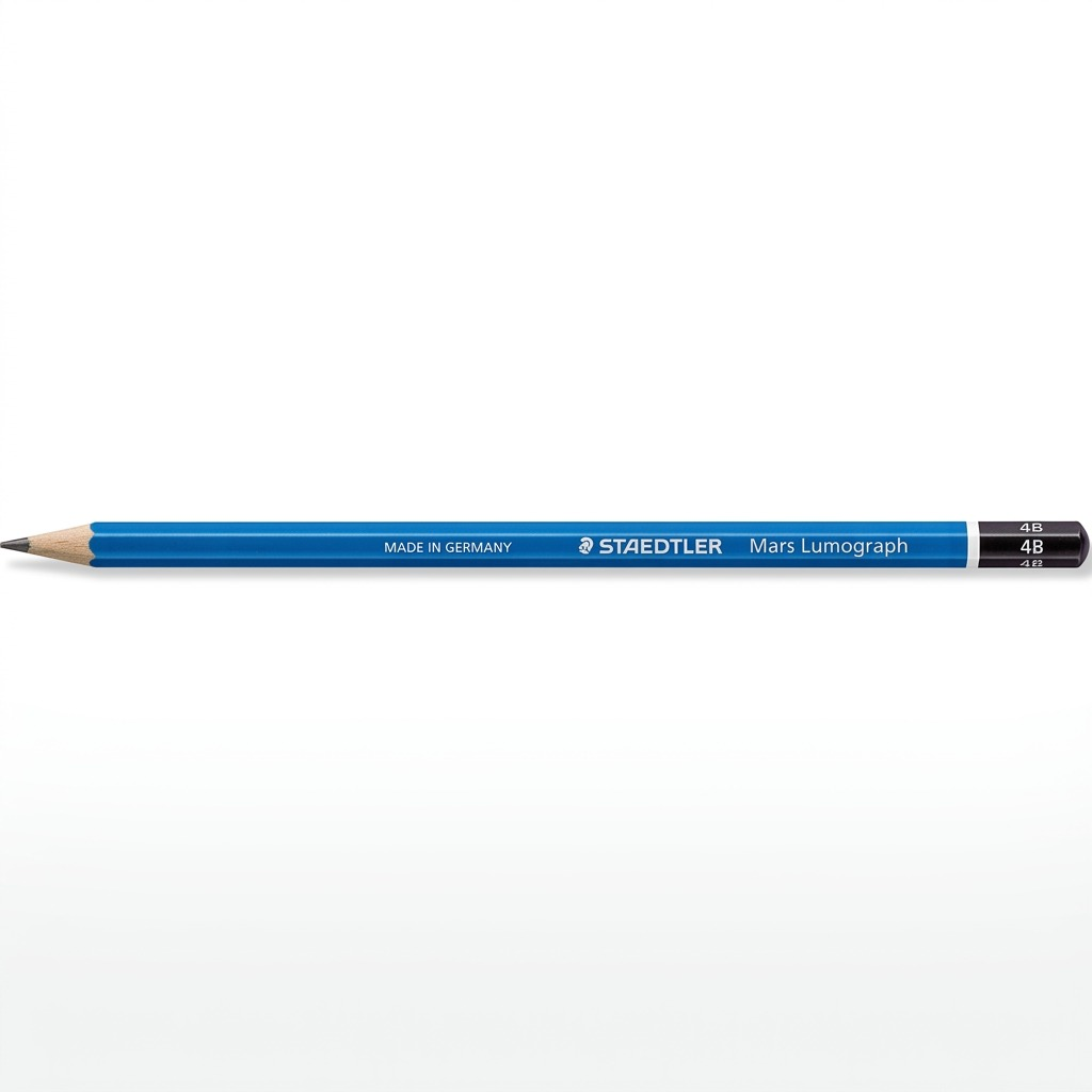 STAEDTLER Mars Lumograph – Crayon graphite 4B, réf. 100-4B-M — vue du produit sur fond clair