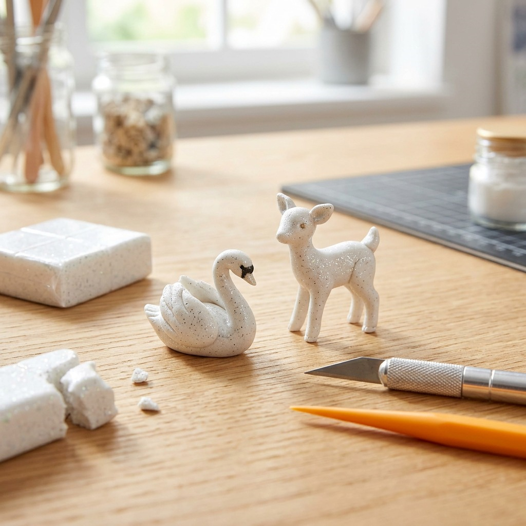 FIMO Effect – Pâte blanche pailletée 57 g, réf. 8020-052 — vue 4