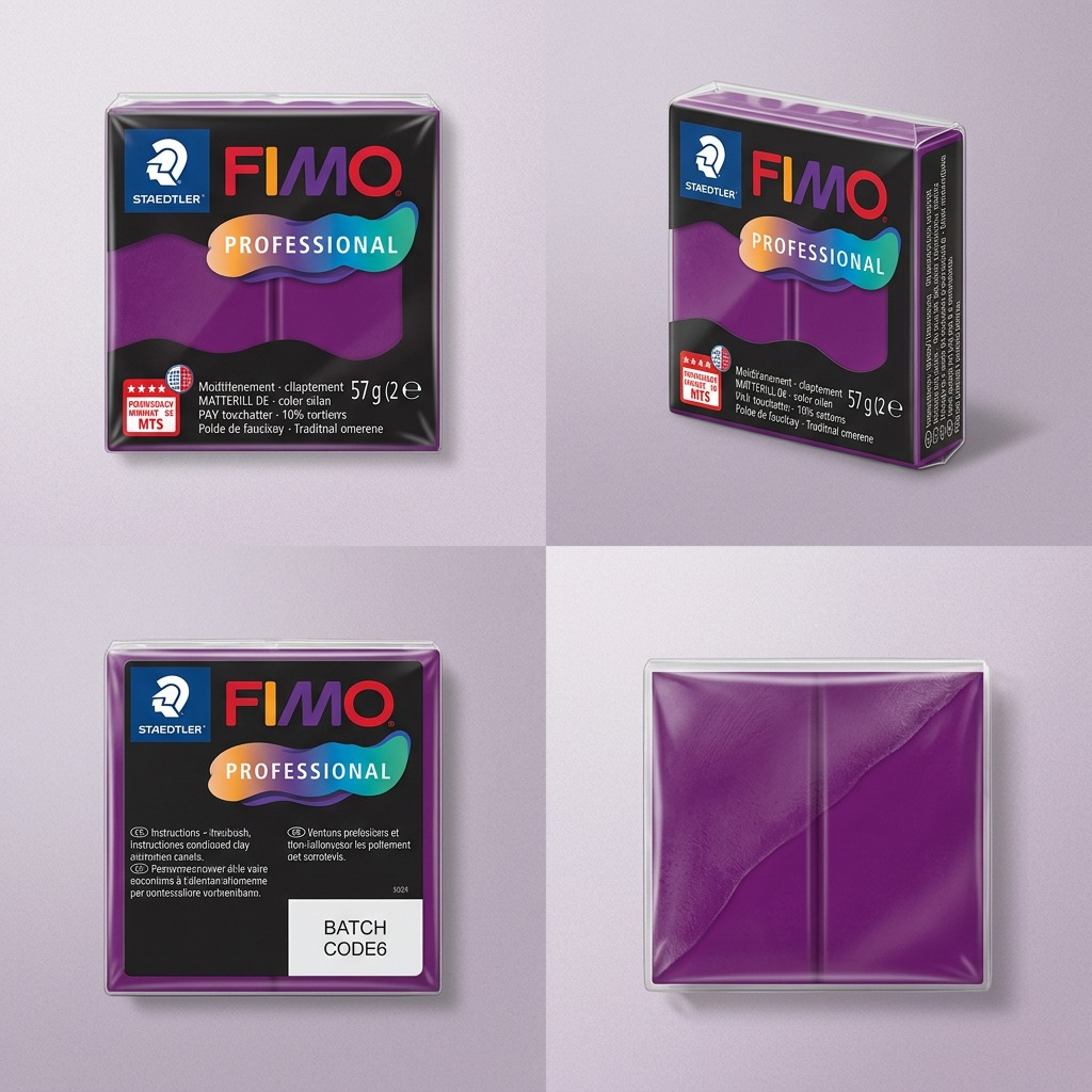 FIMO Professional – Pâte violette 57 g, réf. 8040-61 — vue de détail