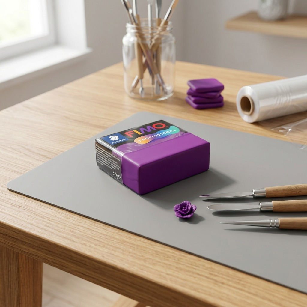 FIMO Professional – Pâte violette 57 g, réf. 8040-61 — vue de détail